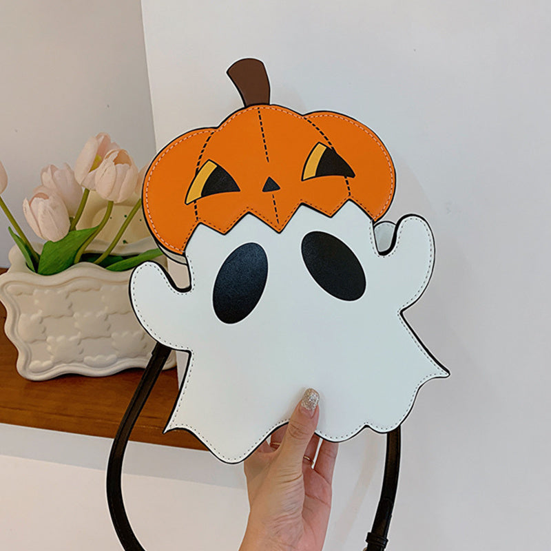 Halloween Shouder Bags Creative 3D Cartoon Pumpkin Ghost Design Cute