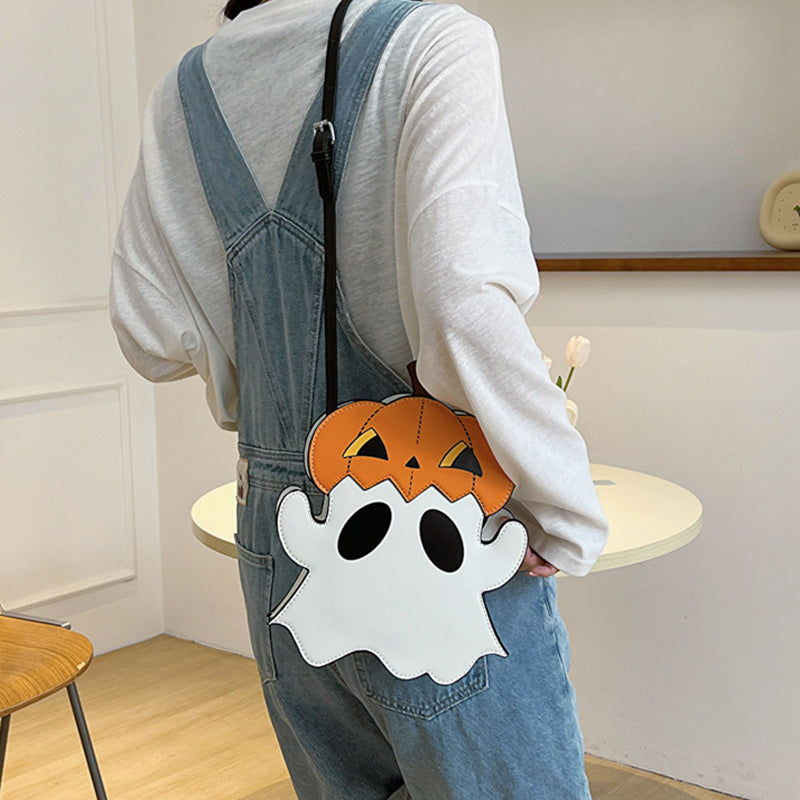 Halloween Shouder Bags Creative 3D Cartoon Pumpkin Ghost Design Cute