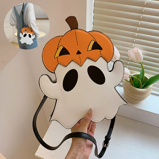 Halloween Shouder Bags Creative 3D Cartoon Pumpkin Ghost Design Cute